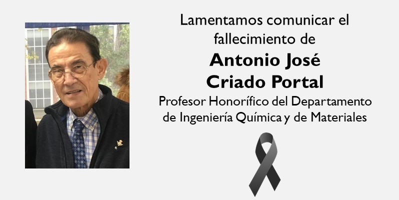 Fallecimiento de Antonio José Criado